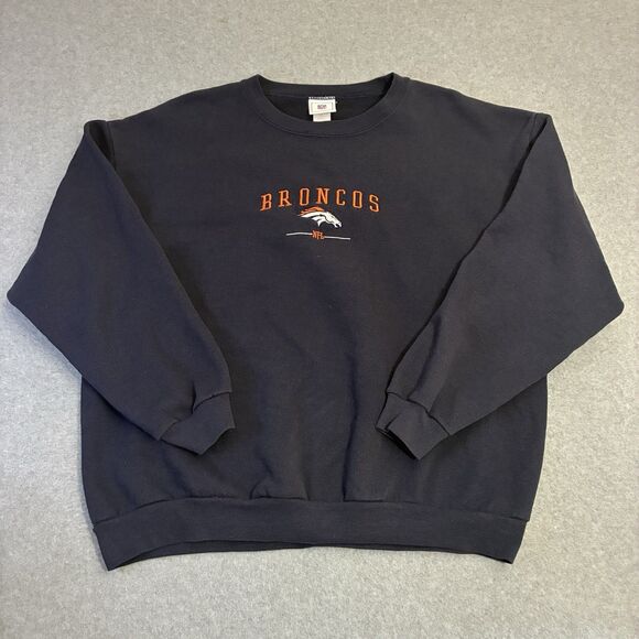 NFL Other - Denver Broncos Sweatshirt Mens XL NFL VF Imagewear Navy Crewneck Vintage Y2K